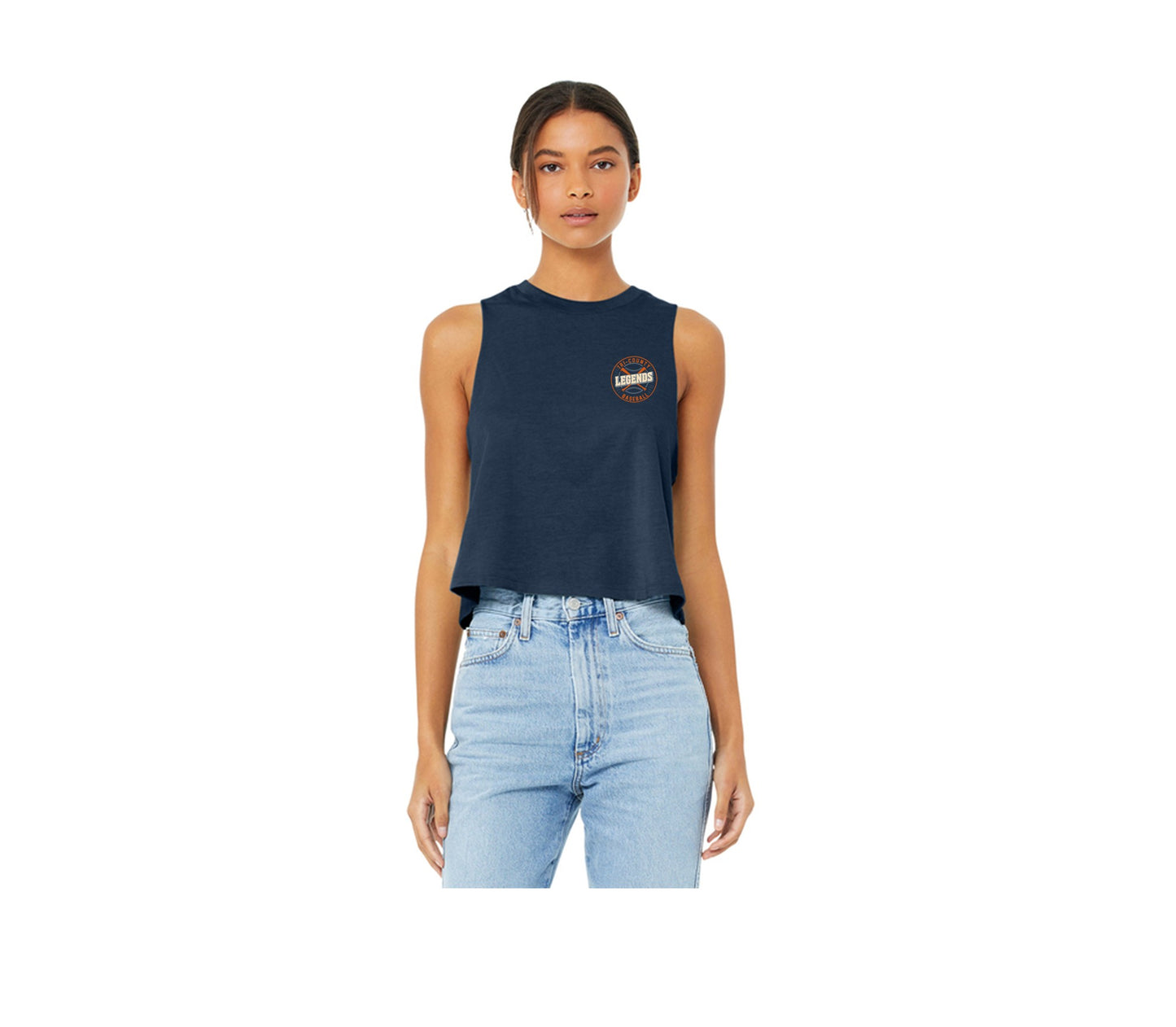 Tri-County Legends - BELLA+CANVAS® Women’s Racerback Cropped Tank