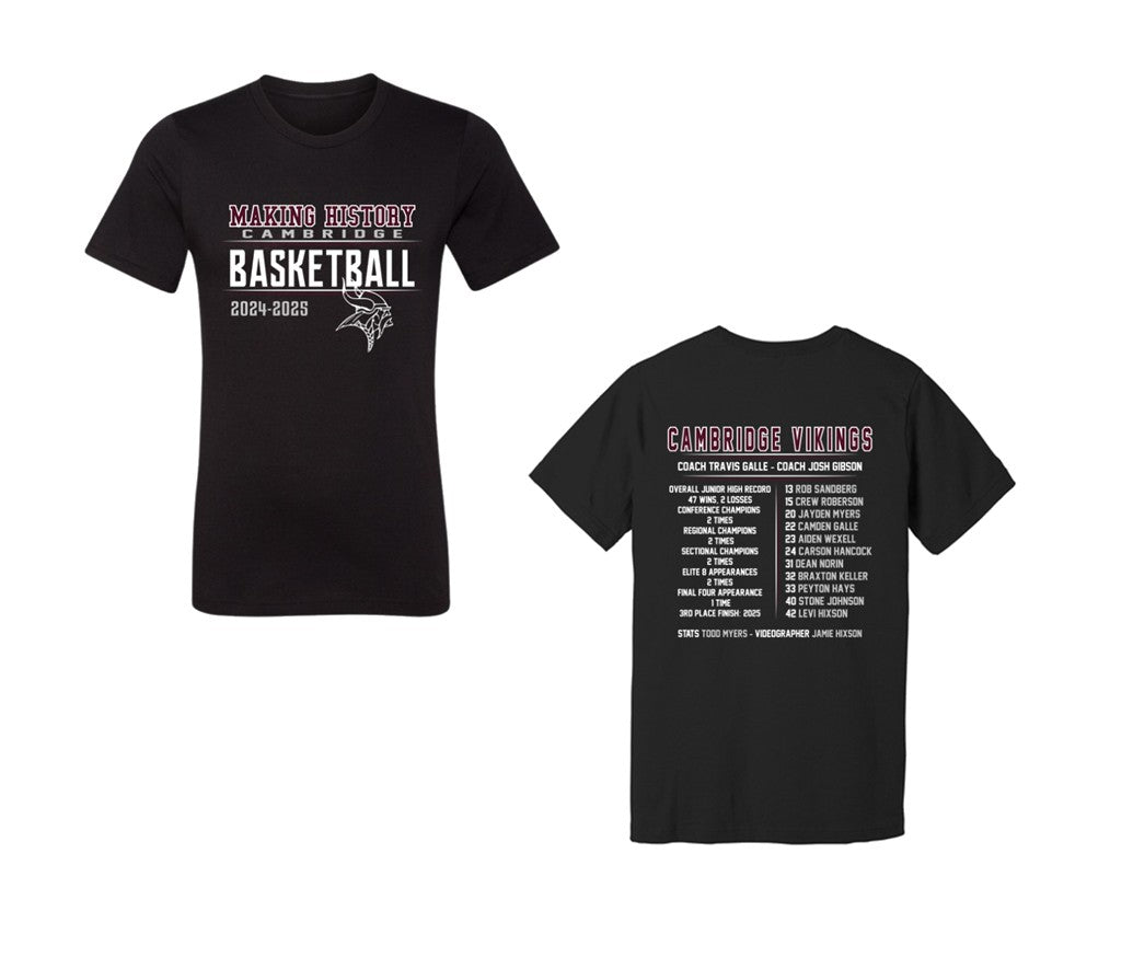 Cambridge Jr. High Basketball - Black